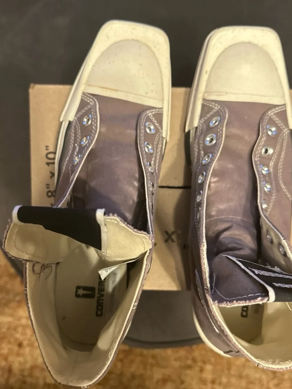 Converse TurboDrk High Top Boots in Brown and Cream